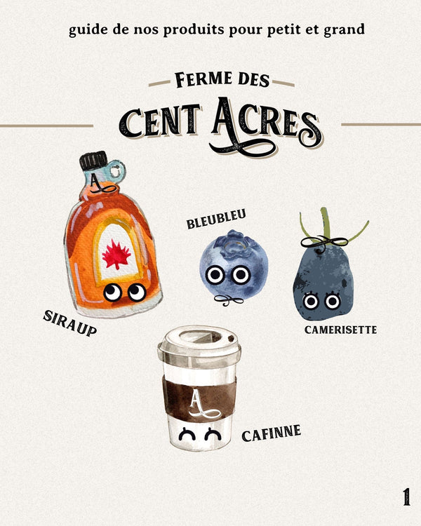 Guide de nos produits pour petit et grand - La ferme des cent acres