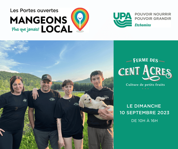 PORTES OUVERTES UPA 2023 - La ferme des cent acres