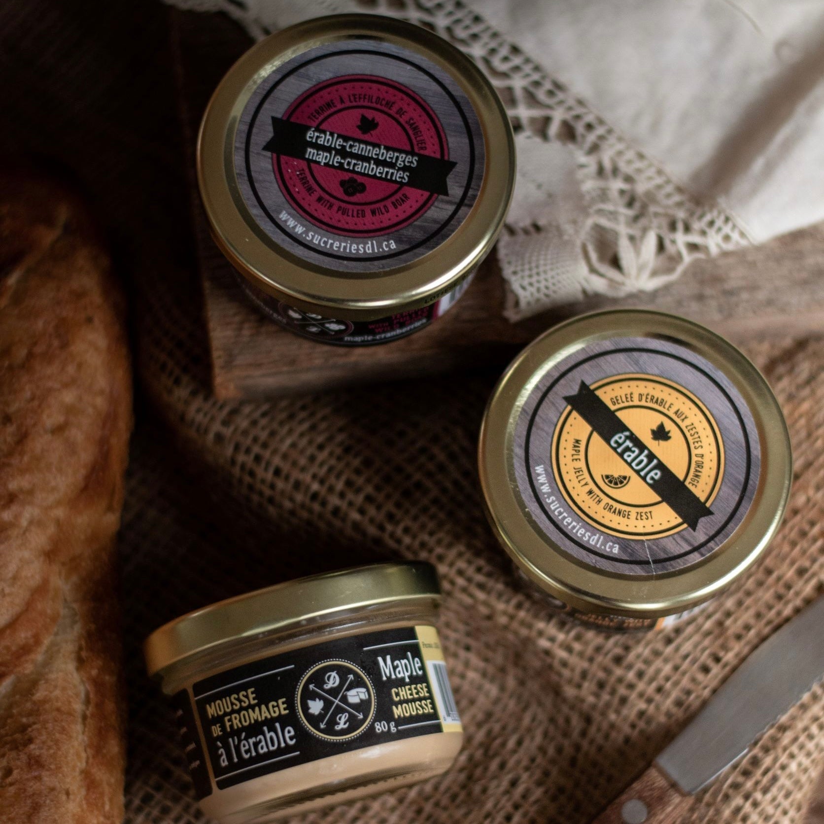 Trio de Terrines - La ferme des cent acres - Produit du Québec