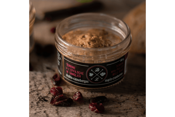 Terrine à l'effiloché de sanglier Érable & Canneberges - La ferme des cent acres - Produit du Québec