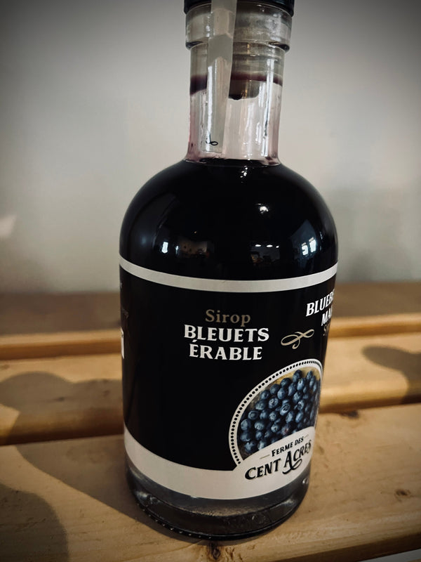 Sirop de bleuets érable - La ferme des cent acres - Produit du Québec