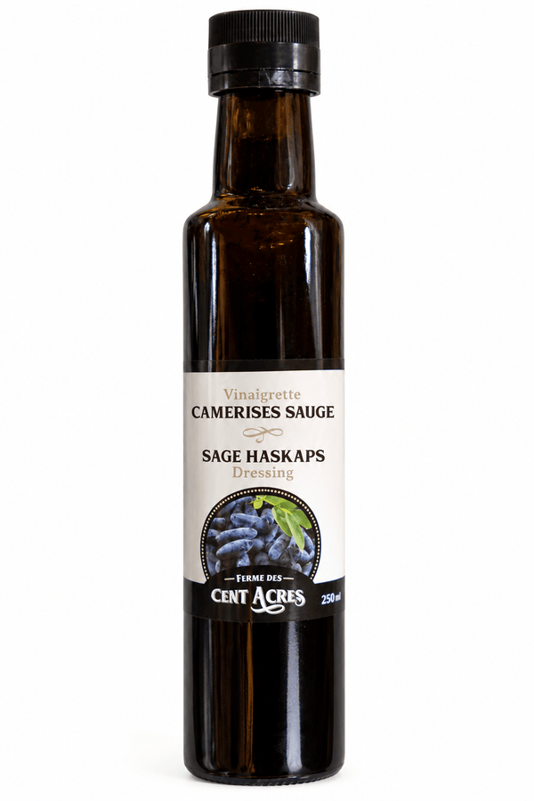 Vinaigrette camerises sauge - La ferme des cent acres - Produit du Québec